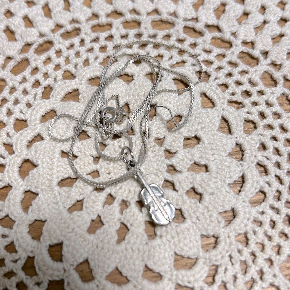 Vintage Violin Necklace